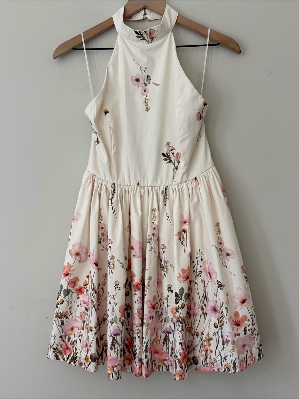 Altar'd State Floral Halter Mini Dress